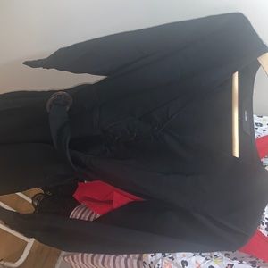 Black dress with belt